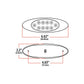 TX-TLED-G4XAB: Amber/Blue LED Dual Revolution G4 Marker Light