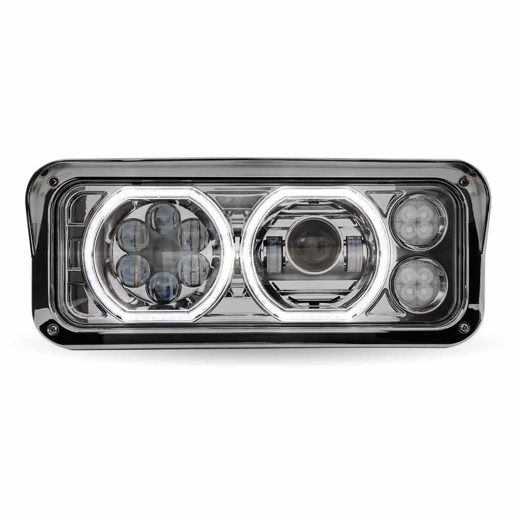 TX-TLED-H120: Chrome Universal LED Projector Headlight (Driver)