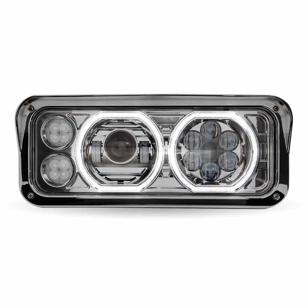 TX-TLED-H121: Chrome Universal LED Projector Headlight (Passenger)