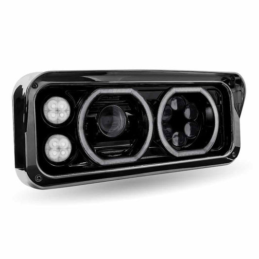 TX-TLED-H123: Black Universal LED Projector Headlight (Passenger)