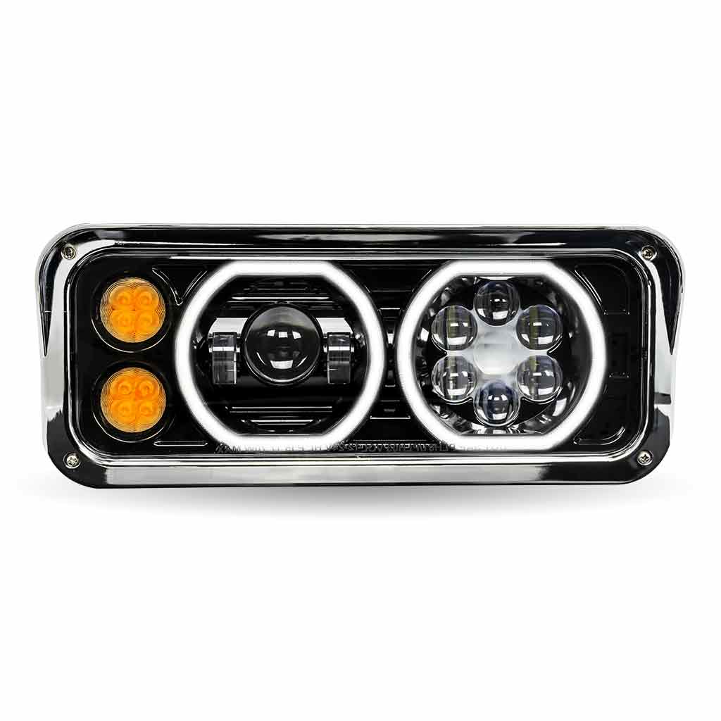 TX-TLED-H123: Black Universal LED Projector Headlight (Passenger)