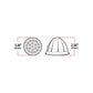 TX-TLED-WCA: Clear Amber Clearance & Marker Watermelon LED Light – 19 Diodes