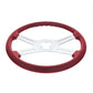 UP- 88280: 18" 4 SPOKE STEERING WHEEL ONLY - CANDY RED