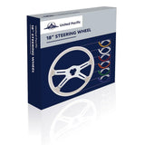 UNITED PACIFIC - 88280 - 18" 4 SPOKE STEERING WHEEL ONLY - CANDY RED