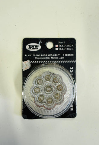 TLED-2HCA : 2.5" Clear Lens LED Light - Clear Lens / Amber LED