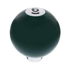 UP-70756: Number 6 Pool Ball Gearshift Knob - Gloss Green