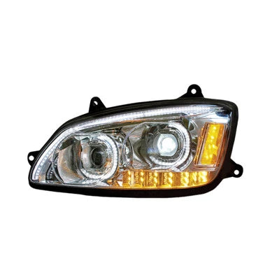 NTP -  77916CHP: Fits Kenworth T660 2008-2017 LED Headlight, Chrome, Passenger Side