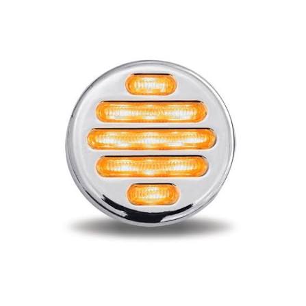 TX-TLED-F2CA : 2" Flatline Clear Amber LED (9 Diodes)