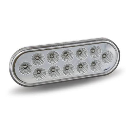 TX-TLED-OX60A: Oval Dual Amber/White Stop, Turn & Tail LED (12 Diodes)