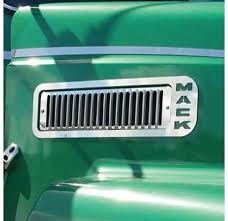 TX-TM-1412: MACK Chrome Hood Air Intake Grill (Set of 2)