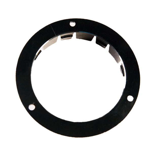ASL - 40300B: 4″ Round Standard Black Flange