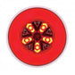 UNITED PACIFIC - 36922 : 18 LED 4" GloLight (Stop, Turn & Tail) - Red LED/Red Lens (Card)