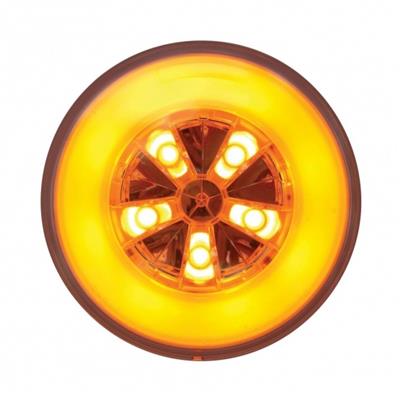 UNITED PACIFIC - 36923 : "18 LED 4" GloLight Bar (Turn Signal) - Amber LED/Amber Lens (Card)