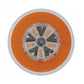 UNITED PACIFIC - 36923 : "18 LED 4" GloLight Bar (Turn Signal) - Amber LED/Amber Lens (Card)