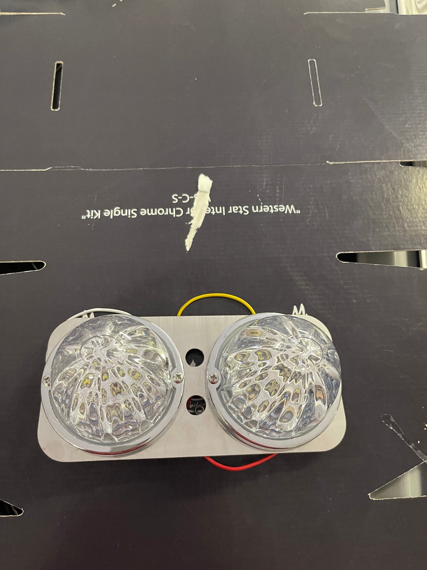 AACC - KI-C-D :  Kenworth Chrome Double Interior Kits - Glass Alike Lens