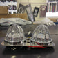 AACC - KI-C-D :  Kenworth Chrome Double Interior Kits - Glass Alike Lens