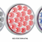 TRUX-TLED-4XRB: 4" Dual Revolution Red/Blue LED
