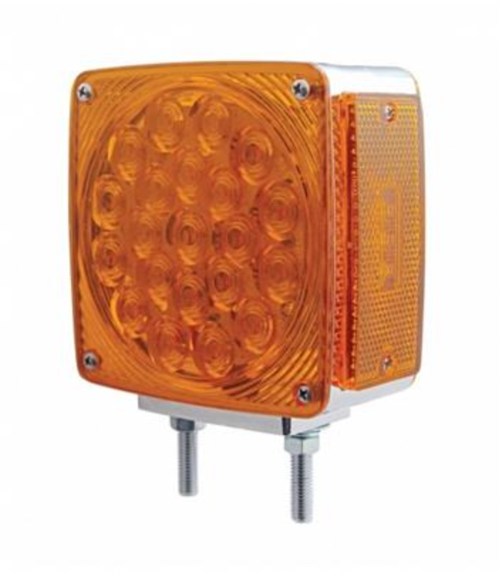 UNITED PACIFIC - 38710 : 21A/A LED SQ 2FACE/2STUD LT-2A MB LENS