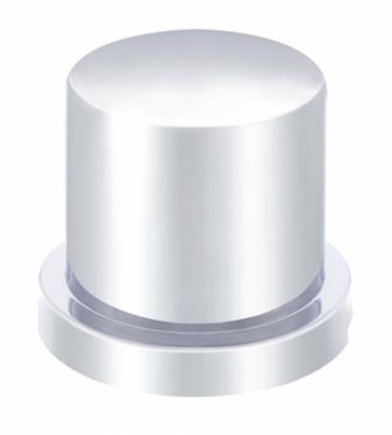 UP-10758B : CHROME PLASTIC 1-1/8" X 1-1/2" FLAT TOP NUT COVER (10 pack)