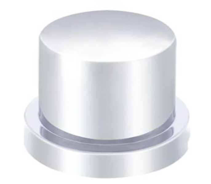 UNITED PACIFIC - 10751 : (10/PK)CHROME PLASTIC 1/2" X 5/8" FLAT TOP NUT COVER