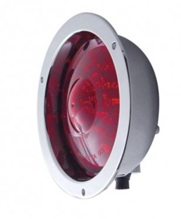 UP-38062 : 40 LED Deep Dish 4" Stop, Turn & Tail Light - Red LED/Red Lens