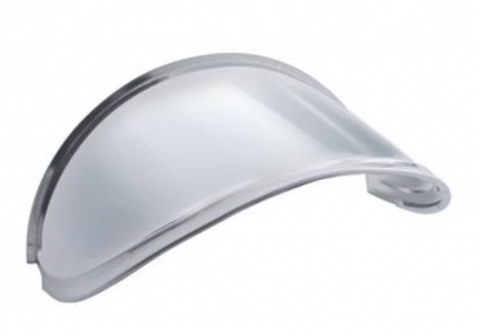 UP-10531 : 7" Round Stainless Steel Extended Style Headlight Visor
