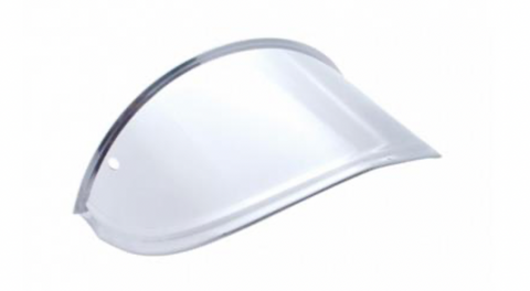 UP-10532 : 7" Round Stainless Steel Drop Style Headlight Visor