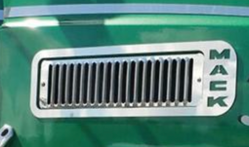 TX-TM-1412: MACK Chrome Hood Air Intake Grill (Set of 2)