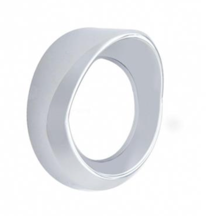 UNITED PACIFIC - 20551 : Chrome Plastic Small Gauge Bezel With Visor