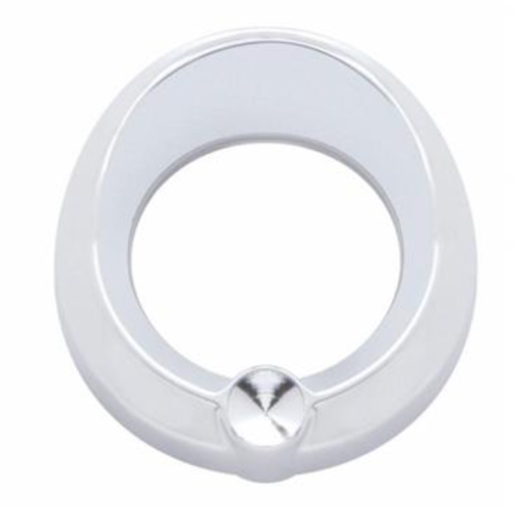 UNITED PACIFIC - 20814 : Universal Small Gauge Bezel With Visor - Indented