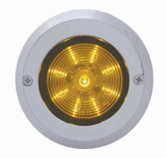 UNITED PACIFIC - 34070 : 2" Chrome Plastic Mirror Light Bezel Without Visor