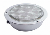 UP-38078 : 10 LED 4" Flange Mount Auxiliary/Utility Light -White LED/Clear Lens