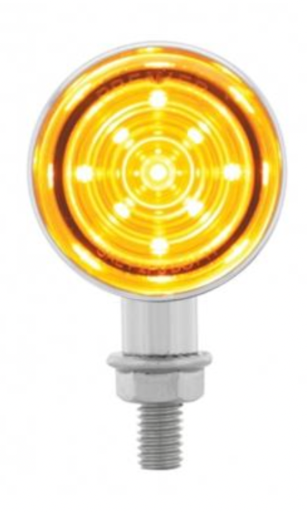 UNITED PACIFIC - 36996 : 9 LED Mini Bullet Light - Amber LED/Amber Lens