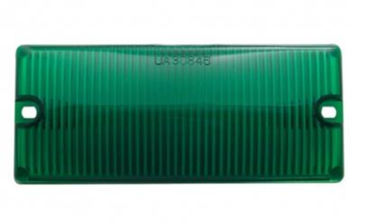 UNITED PACIFIC - 30848 : 2 3/16" X 5 3/16" Door Light Lens - Green