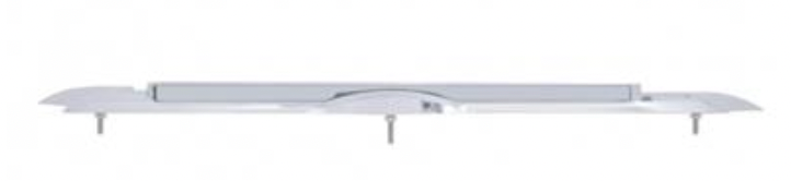 UNITED PACIFIC - 39878 : Chrome Hood Emblem Trim With 14 LED Light Bar For Kenworth - Amber LED/Amber Lens