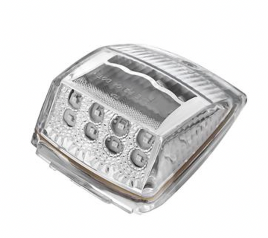 UNITED PACIFIC - 39528 : 17 LED Reflector Square Cab Light - Amber LED/Clear Lens