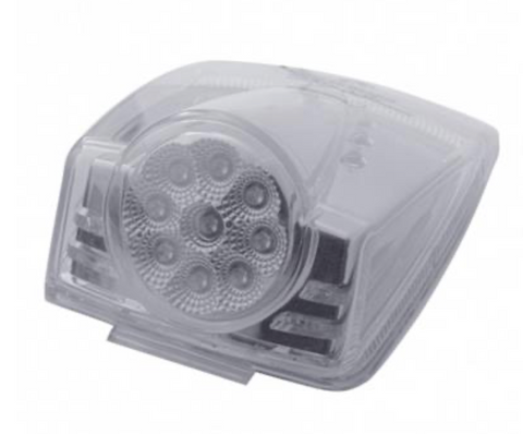 UP-39603 : 19 LED Reflector Square Cab Light - Amber LED/Clear Lens