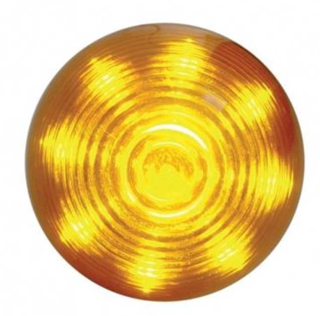 UP-38168 : 9 LED 2" Beehive Clearance/Marker Light - Amber LED/Amber Lens