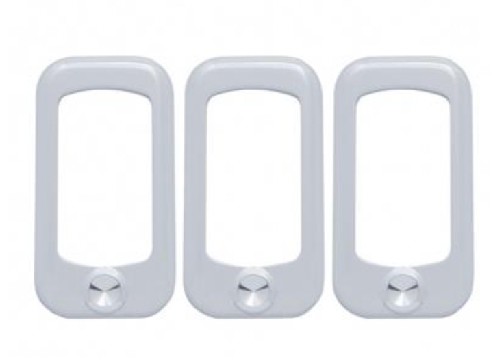 UNITED PACIFIC - 41140 : Rocker Switch Trim - Indented (Card of 3)