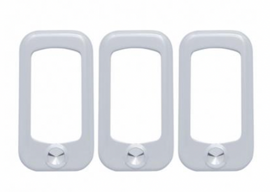 UNITED PACIFIC - 41140 : Rocker Switch Trim - Indented (Card of 3)