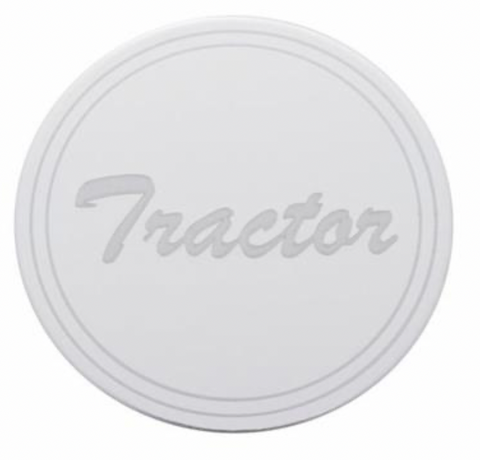 UP-23364 : "Tractor" Air Valve Knob - Stainless Plaque W/ Cursive Script