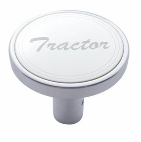 UP-23178 : "Tractor" Long Air Valve Knob - Stainless Plaque w/ Cursive Script