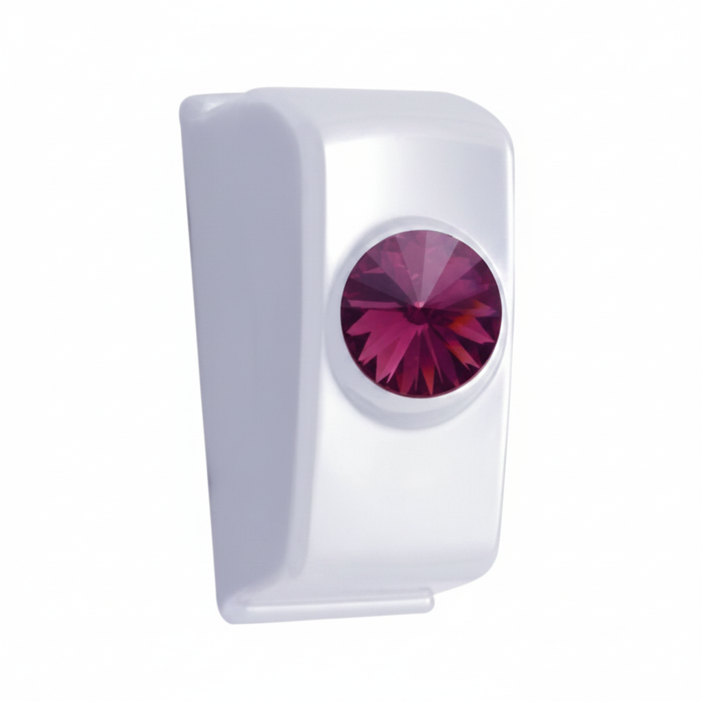 UNITED PACIFIC - 41356 : Chrome Rocker Switch Plug w/ Purple Diamond For 2006+ Kenworth (Card Of 2)