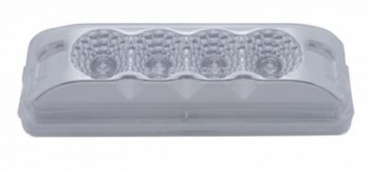 UNITED PACIFIC - 39938: 4 LED Reflector Auxiliary/Utility Light - White LED/Clear Lens