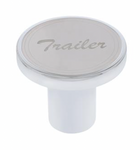 UP-23365 : "Trailer" Air Valve Knob - Stainless Plaque W/ Cursive Script