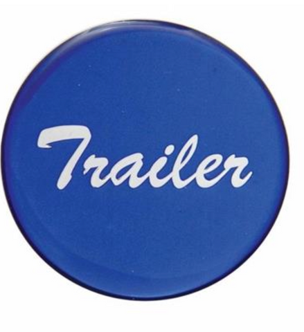 UP-23229-1B : "Trailer" Glossy Air Valve Knob Sticker Only - Blue