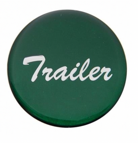 UP-23229-1G : "Trailer" Glossy Air Valve Knob Sticker Only - Green