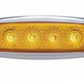 UNITED PACIFIC - 39398 : 4 LED Reflector Clearance/Marker Light - Amber LED/Amber Lens