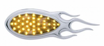 UP-39897 : 39 LED "Inferno" Auxiliary Light w/ Flame Bezel - Amber LED/Chrome Lens