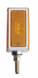 UP-38709 : 45 LED Single Stud Double Face Turn Signal Light - Amber LED/Amber Lens